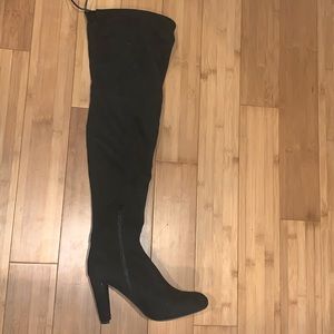Black over the knee boots